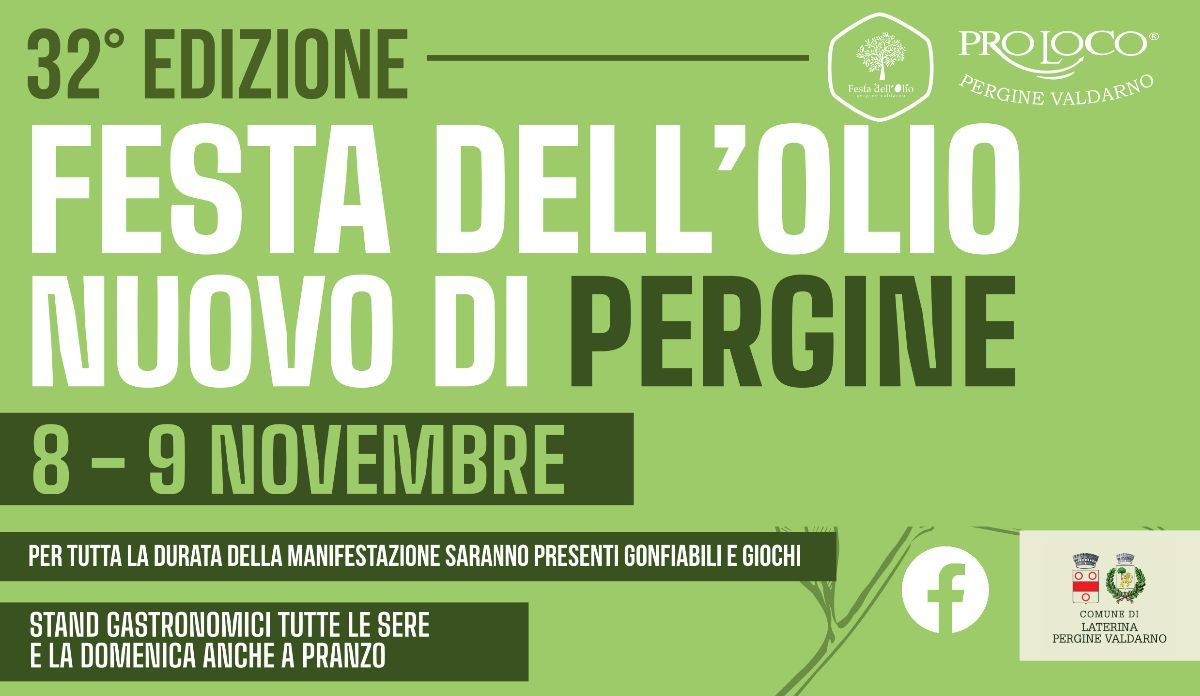 LA 32a EDIZIONE DELLA “FESTA DELL’OLIO NUOVO”