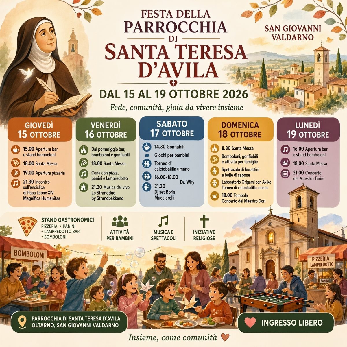 Festa della Parrocchia di Santa Teresa d'Avila 2026