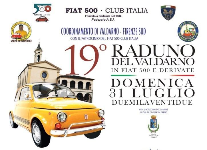 Raduno Fiat 500 e derivate 19° raduno del Valdarno