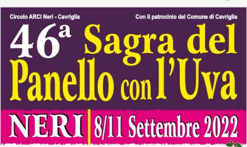 46° EDIZIONE DELLA SAGRA DEL PANELLO CON L'UVA 
