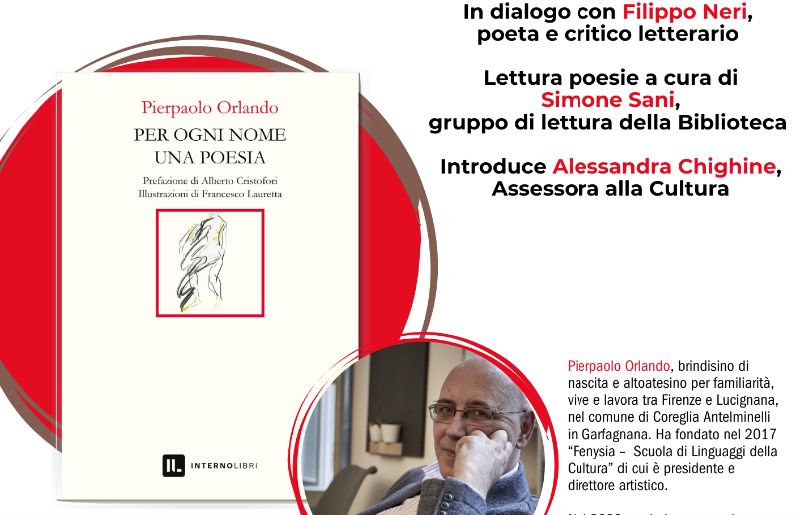 Presentazione del libro “Per ogni nome una poesia”  di  Pierpaolo Orlando