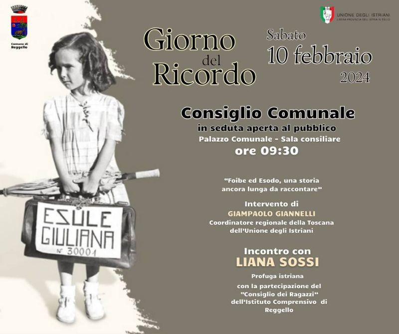 Reggello celebra il Giorno del Ricordo 