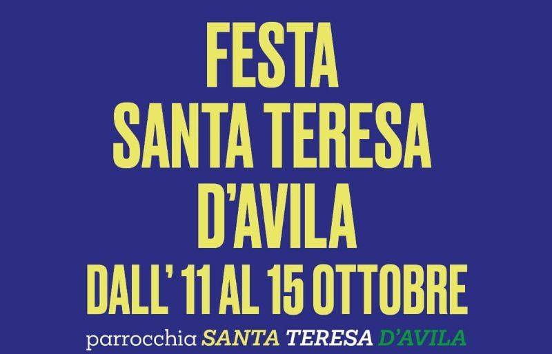 FESTA SANTA TERESA D'AVILA 