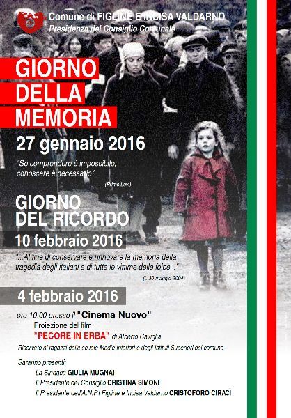 Giorno della Memoria e del Ricordo 2018