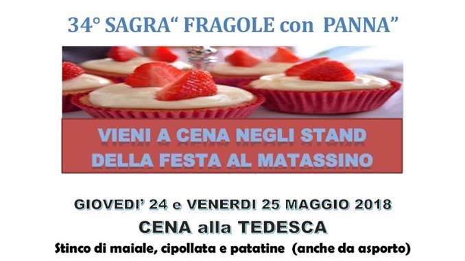 34° EDIZIONE DELLA SAGRA DELLE FRAGOLE E PANNA 2018