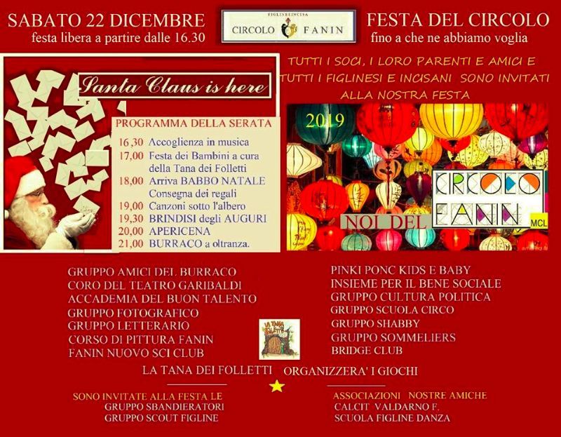 ASPETTANDO NATALE, CAPODANNO E LA BEFANA A FIGLINE E INCISA VALDARNO