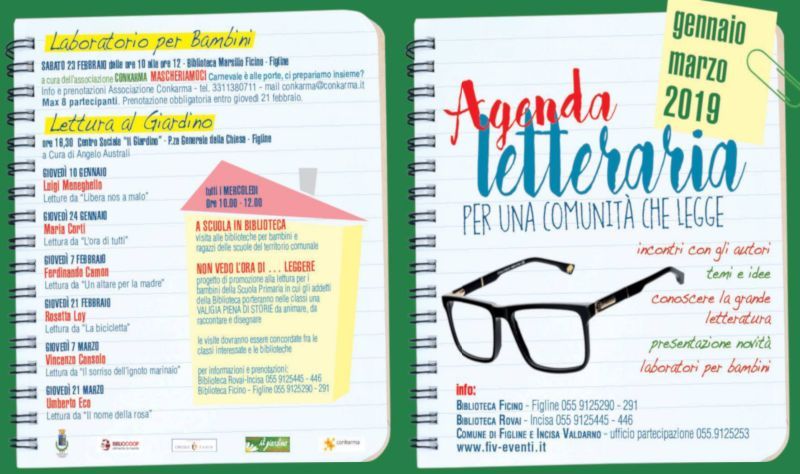 RASSEGNA “AGENDA LETTERARIA – PER UNA COMUNITÁ CHE LEGGE” 