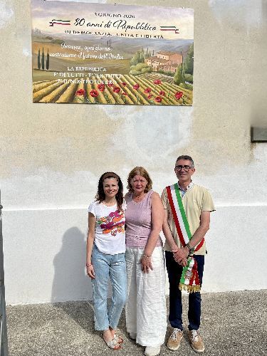 80 anni della Repubblica con un murales d’autore firmato dall’artista olandese Frouwina Bloem