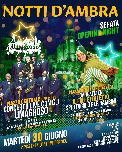 Notti d'Ambra 2026 Open Act. 