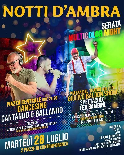 NOTTI D’AMBRA – V° APPUNTAMENTO: MULTICOLOR NIGHT