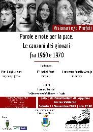 PAROLE E NOTE PER LA PACE. LE CANZONI DEI GIOVANI FRA 1960 E 1970