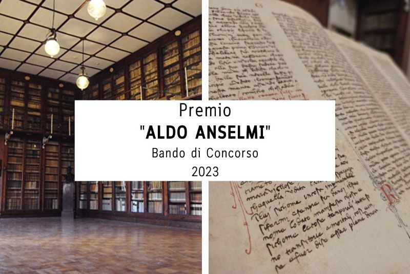 PREMIO "ALDO ANSELMI" VIII EDIZIONE BANDO DI CONCORSO 2023